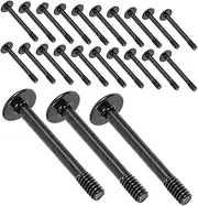 100pcs Computer Case Fan Mount Screws Tapping Fan Screws to Radiator Metal Cooling Fan Screw Fan Tapping Screw Fan Cooling Screw Computer Radiator Fan Screws Black Iron
