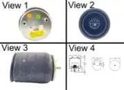 Dayton Air Spring Rolling Lobe AB1DK23R-9646 64694 910BP-20P738 9646 W013589646