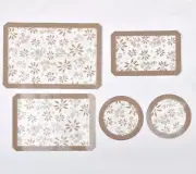 Temp-tations Classic 5-Pack Silicone Baking Mats Taupe