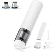 [MIUI] Handheld Vacuum Cleaner 10000PA Cordless Handheld Vacuum Brushless Motor Blow & Suction 2 in 1 Mini Hand Held Vacuum with Type-C Fast Charging 0.8Lb Light Weight for Car,Home,Office, Pet, White