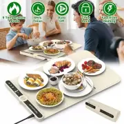 Silicone Food Warming Mat With 9 Temperature Levels 6Hrs Timer Child Lock Auto S