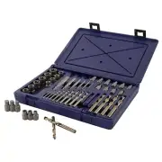 48 PC SCREW EXTRACTOR/DRILL MASTER SET HAN3101010 Brand New!