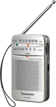 AM/FM Handheld Pocket Radio (RF-P50DGC-S)