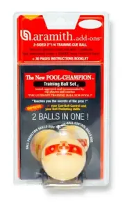 Aramith Champion 2 1/4" Training Pool Cue Ball 2-sided in a Blister