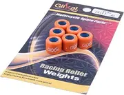 Glixal 15x12mm High Performance Racing Variator Roller Weights Set for Yamaha Jog Vino Zuma 50, Aprilia, Keeway, CPI 2T Scooter Moped ATV 1PE40QMB Minarelli Engine (4 Gram)
