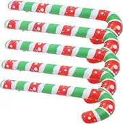 KONTONTY Christmas Candy Canes Balloons 5 Pack Inflatable Decor for Home Party Decorations