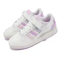 在飛比找PChome24h購物優惠-adidas 休閒鞋 Forum Low W 女鞋 白 粉紫