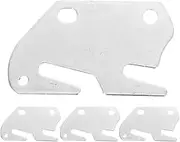 Homoyoyo 4pcs Bed Frame Hook Plates with Pin Wooden Furniture Connectors for Headboards Footboards Easy Installation Brackets for Bed Rails Sofas Tables