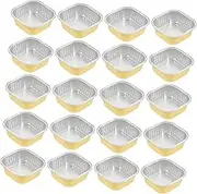 ABOOFAN 20Pcs Foil Pans Disposable Chafing Dishes for Packaging High Temperature Resistant for Toaster Oven Use