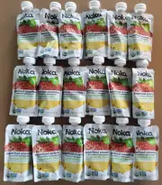 18 Noka Superfood Strawberry Pineapple Fruit Smoothie Pouches (4.22 oz each)