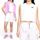Nike AS W NSW CLUB CRP SL TEE 女 白 LOGO 短版 背心 FV5506-100