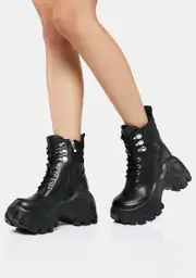 [Koi Footwear] Condor Scars Bubble Lace Up Boots