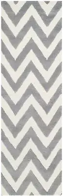 Safavieh Cambridge SILVER / IVORY Wool Runner 2' 6 x 20' - CAM139D-220