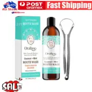 Teeth Whitening Mouthwash 100Ml Mouthwash + Tongue Scraper↯