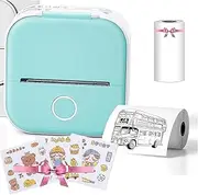 Print Pod Mini Printer - Fast Portable Thermal Printer, Wireless Bluetooth Photo and Sticker Printer for DIY Scrapbook (Green)