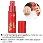 Perfume Bottle Aluminum Atomizer Empty Cosmetic Spray Bottle 10ml (Red) KMY