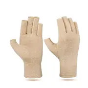1 Pair of Sprots Protective Gloves for Men Women Beige