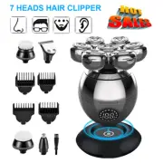 7D Electric Shaver 7 Head Razor Bald Beard Hair Skull Trimmer Beard Remover Men