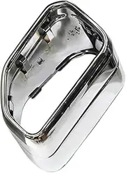 Exhaust Tail Tip Cover Compatible For BMW X3 X4 G01 G02 2022 Replacement Stainless Steel Square Black Exhaust Trim Muffler Nozzle(Silver-Left)