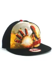 New Era Iron Man 9fifty Snapback Hat Adjustable Cap Marvel Studios Mark 42 NWT