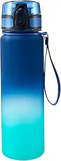 600 ml PC Sports Water Bottle, Fitness Sports Water Bottle, Large Capacity Water Bottle, Temperature Resistant Water Bottle for Sports (Blue Green)
