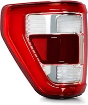 Left Driver Side Tail Light Assembly Lamp w/Blind Spot Compatible with 150 King Ranch Lariat Limited Platinum 2021 2022 2023 Replace ML3Z-13405-D, 12v LED Automotive Replacement Parts
