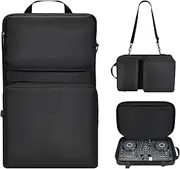 Growalleter Travel Bag for Pioneer DJ DDJ-FLX6/DDJ-FLX6-GT, Portable Crossbody Bag for DDJ SX SX2 SX3/DDJ 800 808/T1 DJ Controller, DJ Protective Carrying Case with Shoulder Strap, Flx2, Bag Organiser
