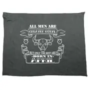 April Taurus Birthday All Men Are Created Equal - Funny Novelty Soft Sport Microfiber Towel