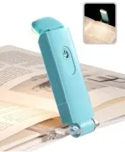 DEWENWILS USB Rechargeable Book Light for Reading in Bed, Warm White, Blue