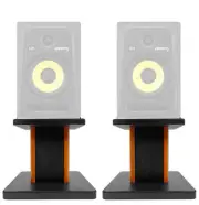 Rockville 8” Wood Studio Monitor Speaker Stands For KRK ROKIT 6 G3 Monitors