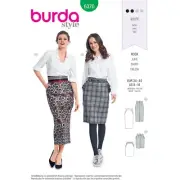 Burda 6370 Misses Pencil Skirt Sizes 8-18 Sewing Pattern