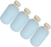 Alipis Travel Plastic Bottles 4pcs Empty Shampoo Body Wash Bottles Mini Skincare Containers Flip Cap