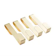4 Pack Over The Door Hooks - Gold Look