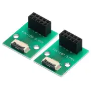 2pcs FFC FPC Connector Board 10 Pin Double Row Female Header Strip Adapter