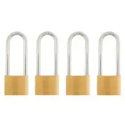 Brinks TSA Solid Brass 40mm Travel Padlock 2 1/2 inch Shackle 4 Pack