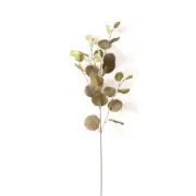 Artificial Australian Native Silk Silver Dollar Eucalyptus Greenery Spray - A...