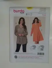 Burda Style Sewing Pattern #6972, Top & Dress, Size 18-30 New, Uncut, FF