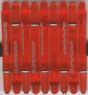 2in. 2ba Orange HARROWS SUPERGRIP Dart Shafts & Springs: 1 set of 3