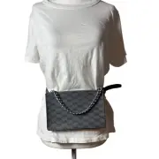 Michael Kors Womens Monogram Belt Bag /Fanny Bag With Chain Strap & Zip Closure