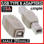 USB Type B Printer Adapter M/M F to F Coupler Gender Changer Scanner Connector