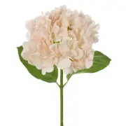 Artificial Silk Hydrangea Flower Stem - Soft Pink