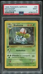 Ivysuar / Bisaknosp #30 PSA 9 German 1st Edition 1999 Pokemon Base Set #2577