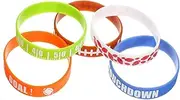 30pcs Chic Sports Silicone Wristbands for Boys Unique Design Sports Bracelets for Rugby Parties and Events Comfortable Skin Friendly Easy to Wear