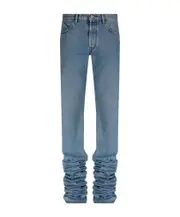 The Attico Long Criped Leg Pants 26,27,28 sky-blue