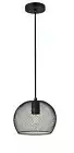 Living District LD2248BK Keller 1 Light Black Pendant