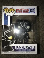 MINT Captain America: Civil War Black Panther Funko Pop #130 with Protector