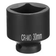 4 Point Square Socket 1/2" Drive 30mm Metric CR-MO Square Impact Wheel Socket