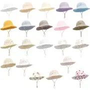 Toddler Sun Hat with Adjustable Chin Strap Comfortable UPF50+ Baby Bucket Caps