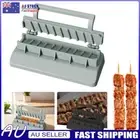Kebab Maker Plastic Barbecue Meat Skewer Machine Easy Manual Kabob Mould (Grey)
