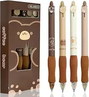DOMAXWILL Erasable Rollerball Pen, Blue, Pack of 4, 0.5 mm, Quick-Drying, Ambidextrous, Gift Giving